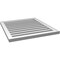 Ekena Millwork Vertical Surface Mount PVC Gable Vent: Functional, w/ 2"W x 1-1/2"P Brickmould Frame, 26"W x 28"H GVPVE26X2802SF - alternate 3